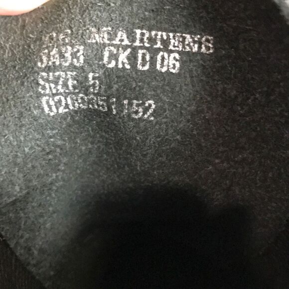 Dr. Martens MIE Daisy Y2K Cap Toe Wedge 10-Eye Black Boots Women’s Size 5 - Picture 11 of 12